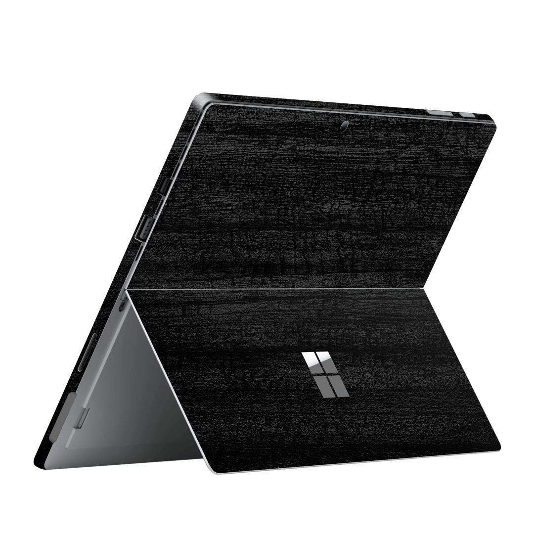 Microsoft Surface Pro (2017) Luxuria Black Charcoal 3D Textured Skin Wrap Sticker Decal Cover Protector by EasySkinz