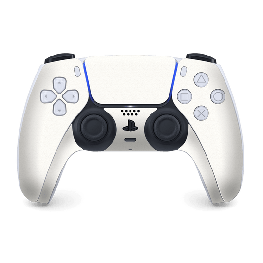 PS5 Playstation 5 DualSense Wireless Controller Skin - Luxuria Daisy White 3D Textured Skin Wrap Decal Cover Protector by EasySkinz | EasySkinz.com