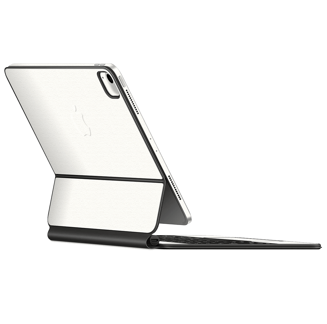 Magic Keyboard for iPad AIR (4th Gen, 2020) Luxuria Daisy White Matt 3D Textured Skin Wrap Sticker Decal Cover Protector by EasySkinz | EasySkinz.com
