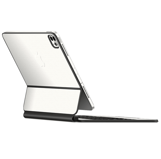 Magic Keyboard for iPad Pro 12.9" M1 (5th Gen, 2021) Luxuria Daisy White Matt 3D Textured Skin Wrap Sticker Decal Cover Protector by EasySkinz | EasySkinz.com