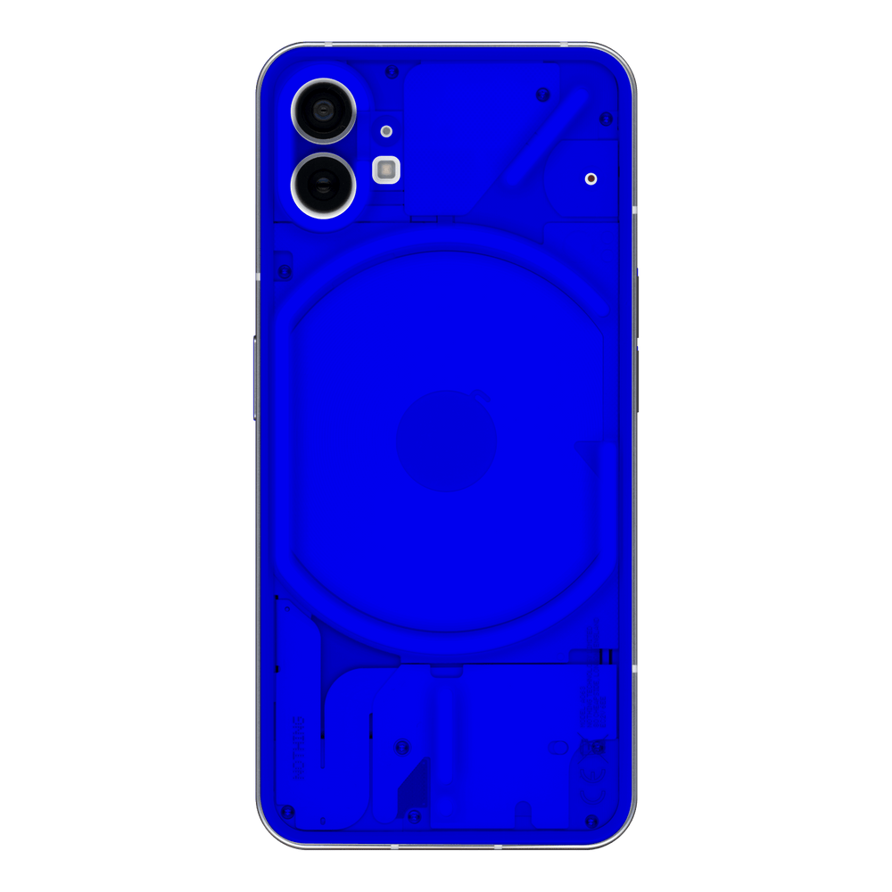 Nothing Phone (1) Glossy Coloured Transparent See-Through Clear ROYAL BLUE Skin Wrap Sticker Decal Cover Protector by EasySkinz | EasySkinz.com