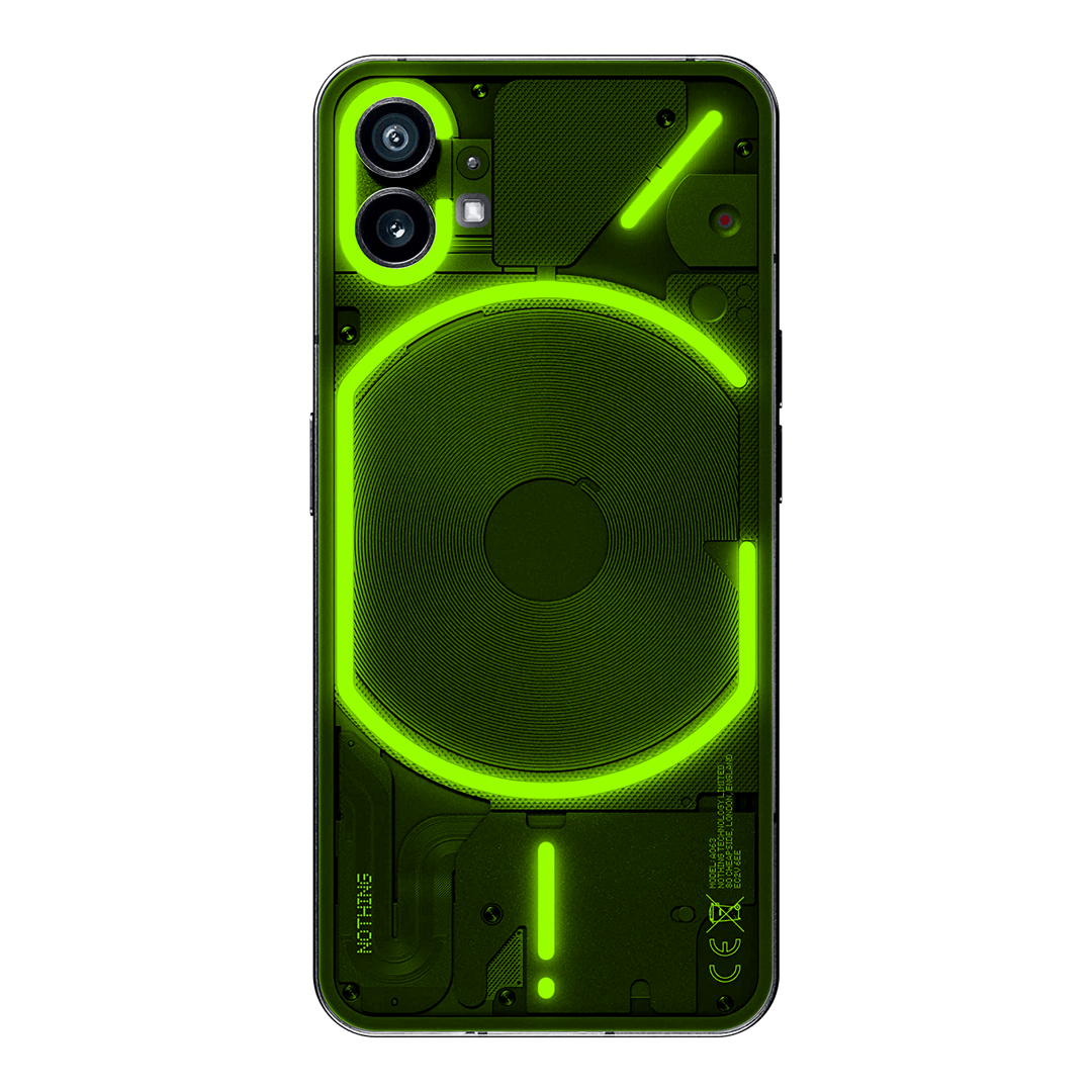 Nothing Phone (1) Glossy Coloured Transparent See-Through Clear GREEN Skin Wrap Sticker Decal Cover Protector by EasySkinz | EasySkinz.com