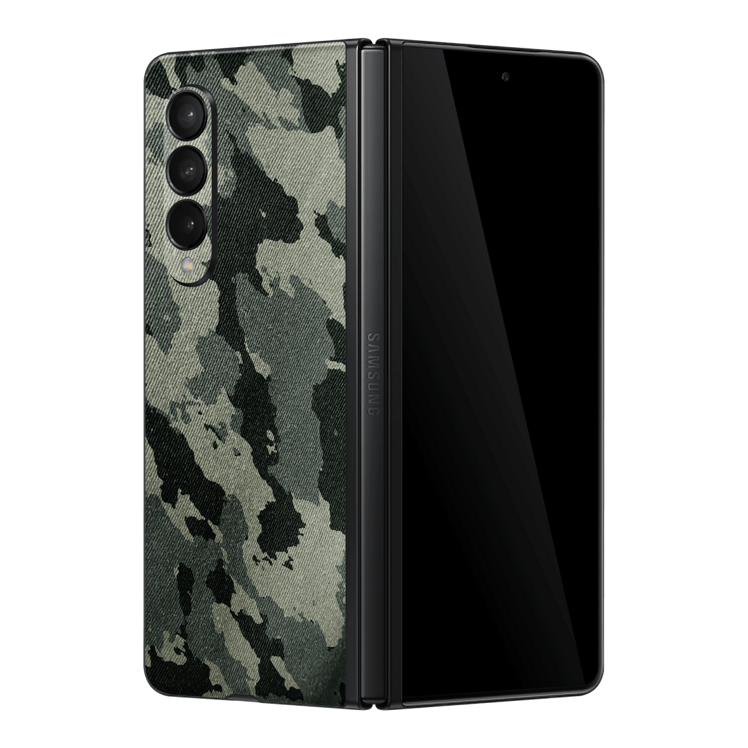 Samsung Galaxy Z Fold 3 Print Printed Custom Signature Hidden in The Forest Camouflage Pattern Skin Wrap Sticker Decal Cover Protector by EasySkinz