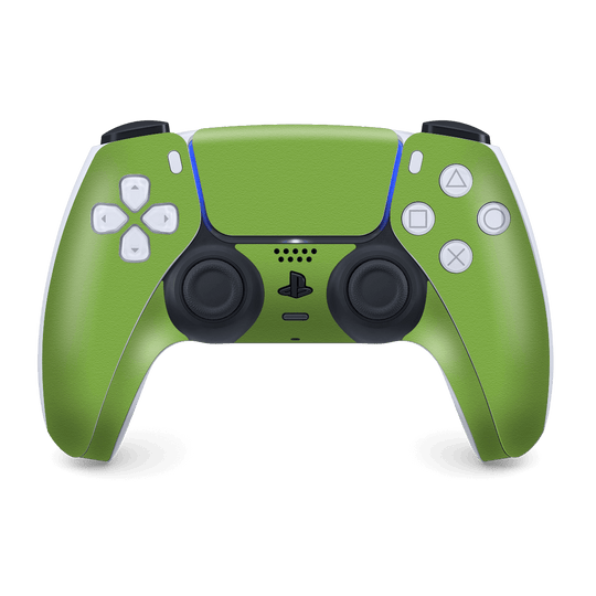 PS5 Playstation 5 DualSense Wireless Controller Skin - Luxuria Lime Green 3D Textured Skin Wrap Decal Cover Protector by EasySkinz | EasySkinz.com