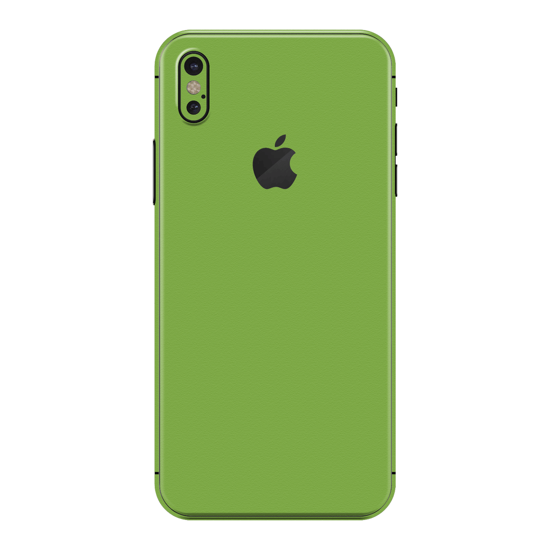 iPhone X Luxuria Lime Green Matt 3D Textured Skin Wrap Sticker Decal Cover Protector by EasySkinz | EasySkinz.com