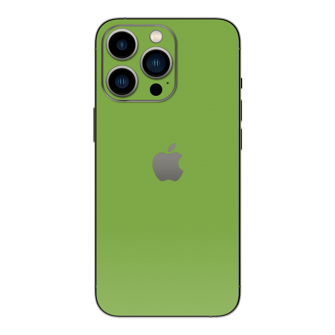 iPhone 14 Pro MAX Luxuria Lime Green Matt 3D Textured Skin Wrap Sticker Decal Cover Protector by EasySkinz | EasySkinz.com