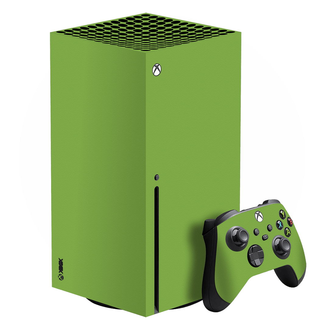 XBOX Series X Luxuria Lime Green 3D Textured Skin Wrap Decal Cover Protector by EasySkinz | EasySkinz.com