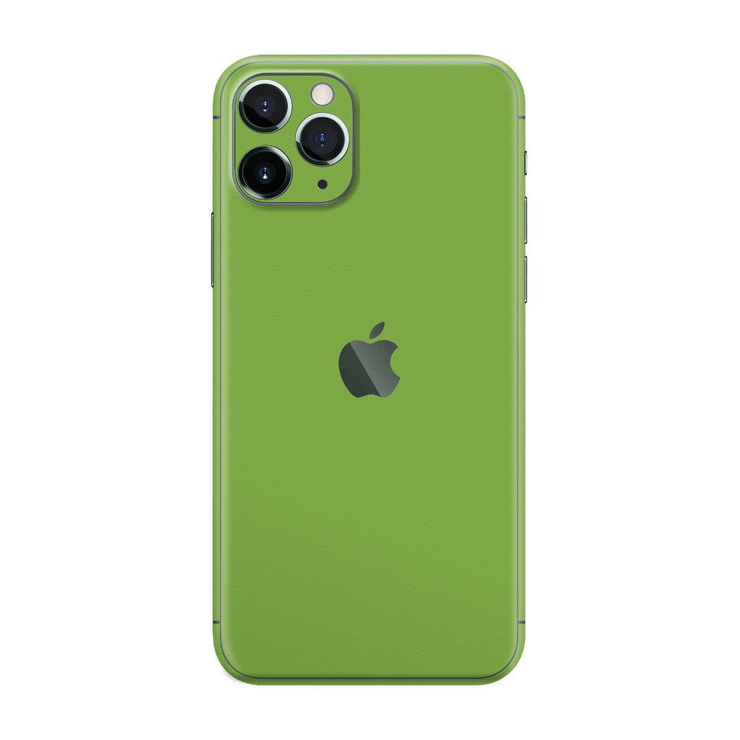 iPhone 11 Pro MAX Luxuria Lime Green Matt 3D Textured Skin Wrap Sticker Decal Cover Protector by EasySkinz | EasySkinz.com