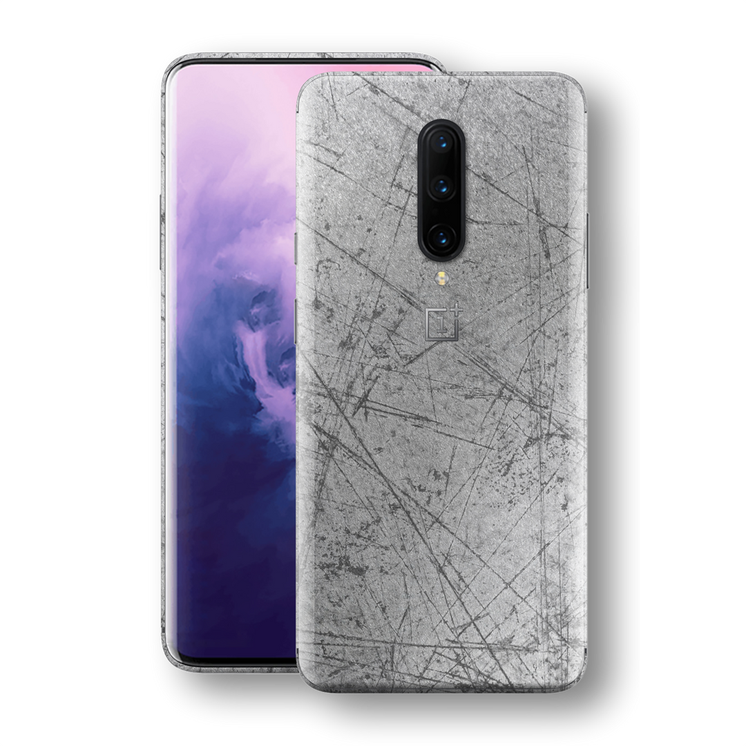 OnePlus 7T PRO Print Printed Custom SIGNATURE Aluminium Scratched Plate Skin, Wrap, Decal, Protector, Cover by EasySkinz | EasySkinz.com