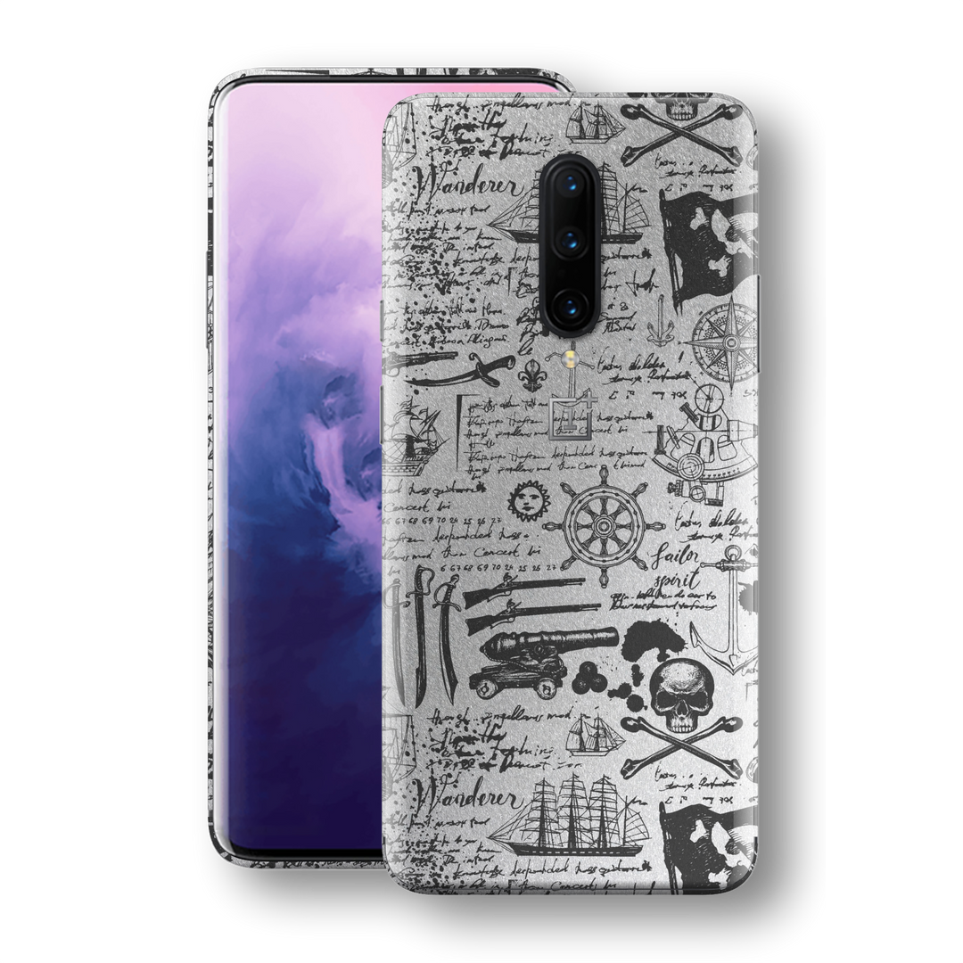 OnePlus 7T PRO Print Printed Custom SIGNATURE Jolly Roger Skin, Wrap, Decal, Protector, Cover by EasySkinz | EasySkinz.com