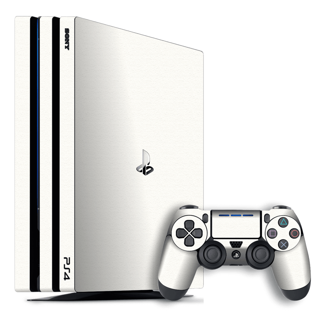 Playstation 4 PRO PS4 PRO Daisy White Matt 3D Textured Skin Wrap Sticker Decal Cover Protector by EasySkinz | EasySkinz.com