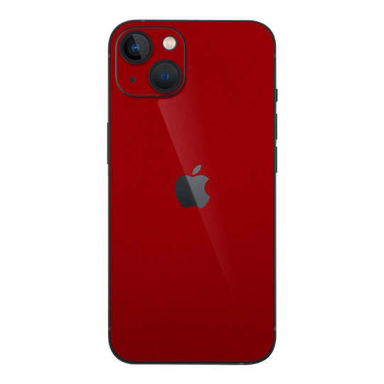 iPhone 13 Racing Red Metallic Gloss Finish Skin Wrap Sticker Decal Cover Protector by EasySkinz