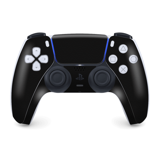 PS5 Playstation 5 DualSense Wireless Controller Skin - Luxuria Raven Black 3D Textured Skin Wrap Decal Cover Protector by EasySkinz | EasySkinz.com
