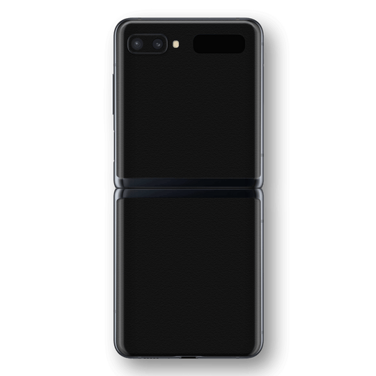 Samsung Galaxy Z Flip Luxuria Raven Black 3D Textured Skin Wrap Sticker Decal Cover Protector by EasySkinz