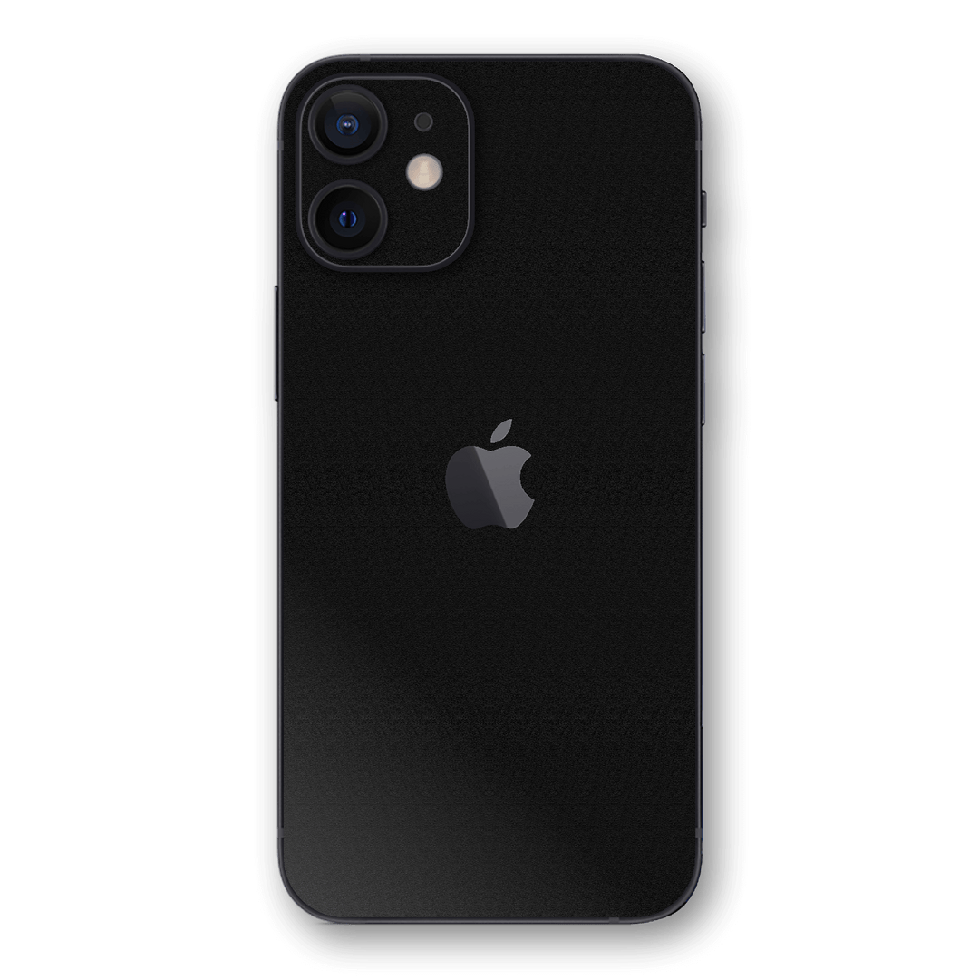 iPhone 12 Luxuria Raven Black 3D Textured Skin Wrap Sticker Decal Cover Protector by EasySkinz
