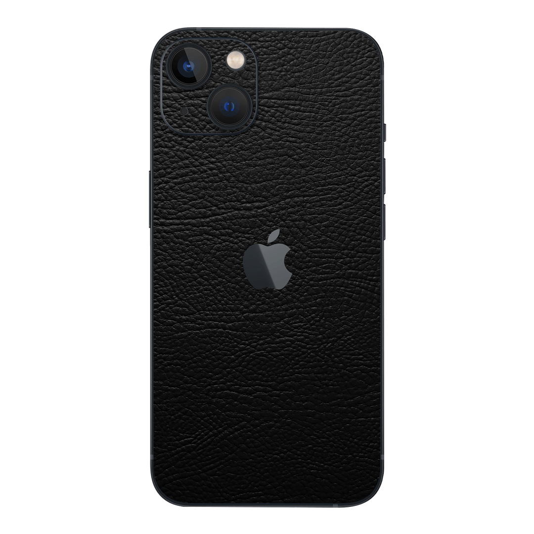 iPhone 13 mini Luxuria Riders Black Leather Jacket 3D Textured Skin Wrap Sticker Decal Cover Protector by EasySkinz