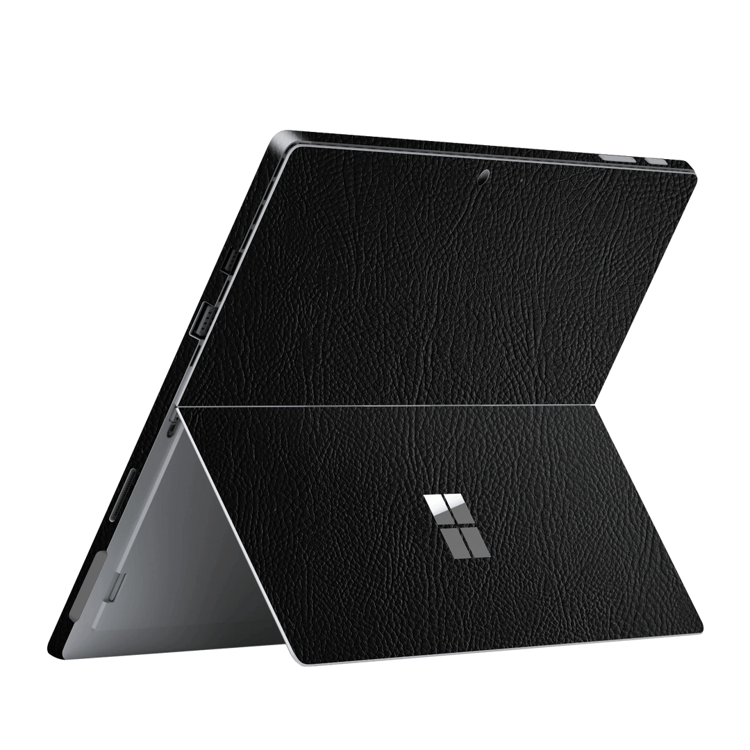 Microsoft Surface Pro (2017) Luxuria Riders Black Leather Jacket 3D Textured Skin Wrap Sticker Decal Cover Protector by EasySkinz