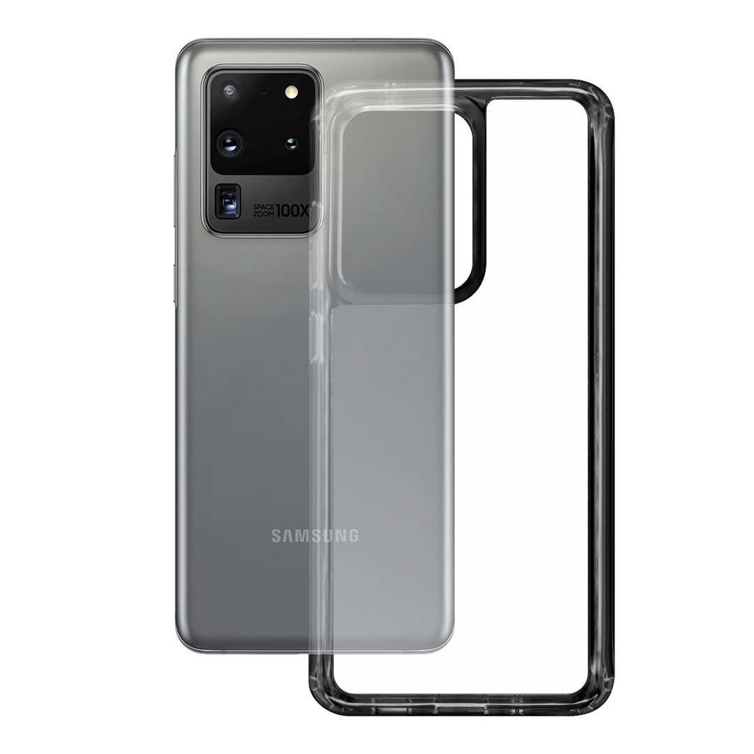 Samsung Galaxy S20 Ultra EZY See-Through Hybrid Case, Liquid Case, Clear Case, Crystal Clear Case, Transparent Case by EasySkinz