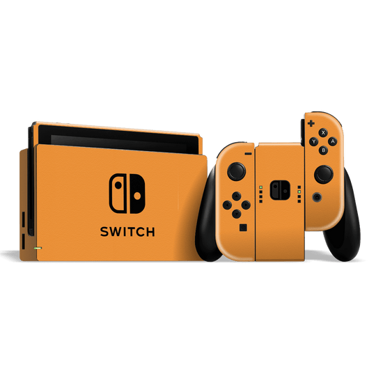 Nintendo SWITCH Luxuria Sunrise Orange 3D Textured Skin Wrap Sticker Decal Cover Protector by EasySkinz