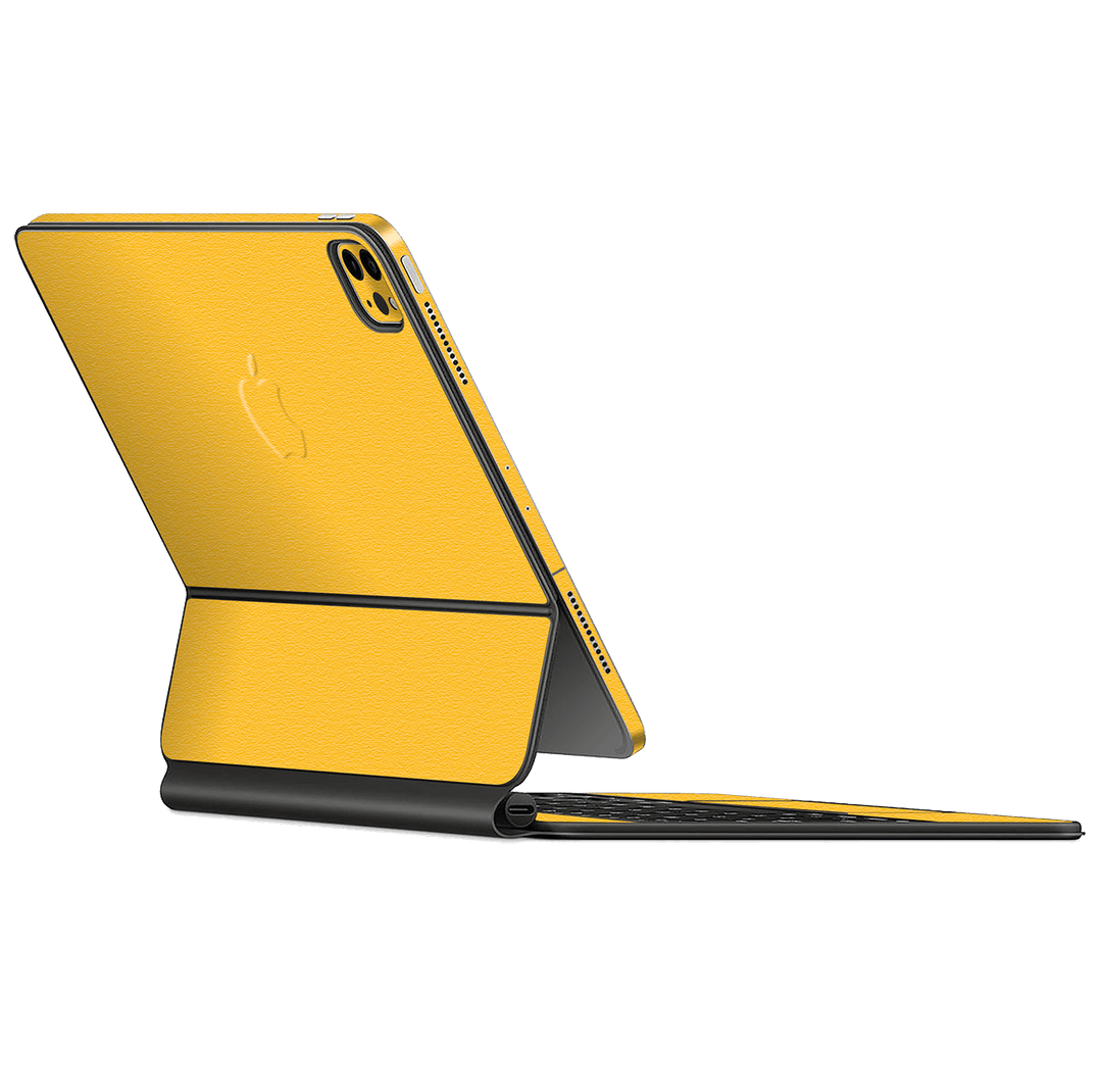Magic Keyboard for iPad Pro 12.9" M1 (5th Gen, 2021) Luxuria Tuscany Yellow Matt 3D Textured Skin Wrap Sticker Decal Cover Protector by EasySkinz | EasySkinz.com