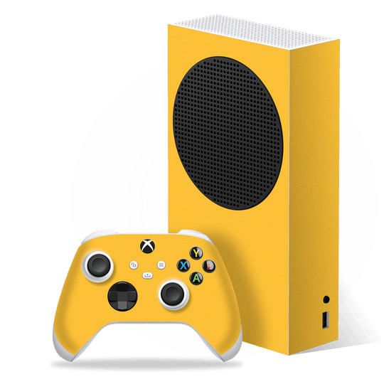 XBOX Series S (2020) Luxuria Tuscany Yellow 3D Textured Skin Wrap Decal Cover Protector by EasySkinz | EasySkinz.com