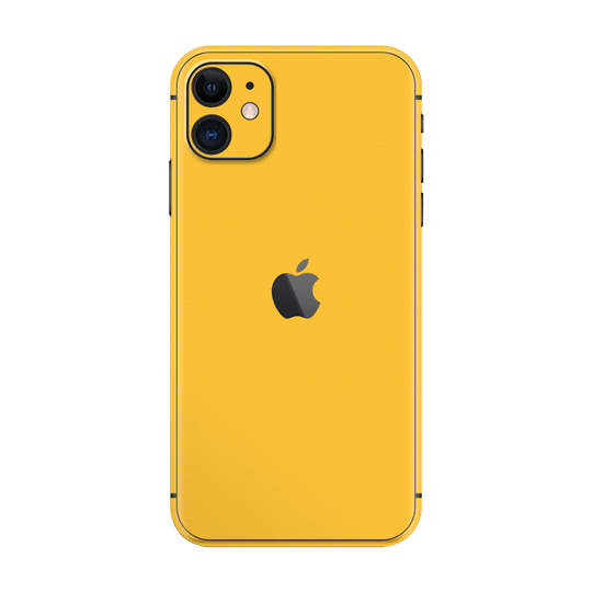 iPhone 11 Luxuria Tuscany Yellow Matt 3D Textured Skin Wrap Sticker Decal Cover Protector by EasySkinz | EasySkinz.com