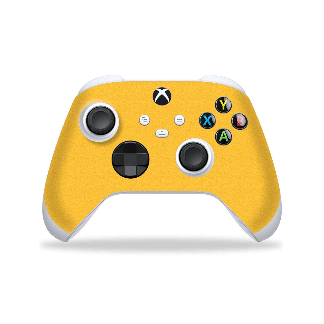 XBOX Series S CONTROLLER Skin - Luxuria Tuscany Yellow 3D Textured Skin Wrap Decal Cover Protector by EasySkinz | EasySkinz.com