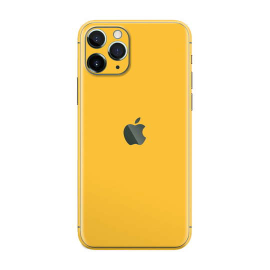 iPhone 11 Pro MAX Luxuria Tuscany Yellow Matt 3D Textured Skin Wrap Sticker Decal Cover Protector by EasySkinz | EasySkinz.com
