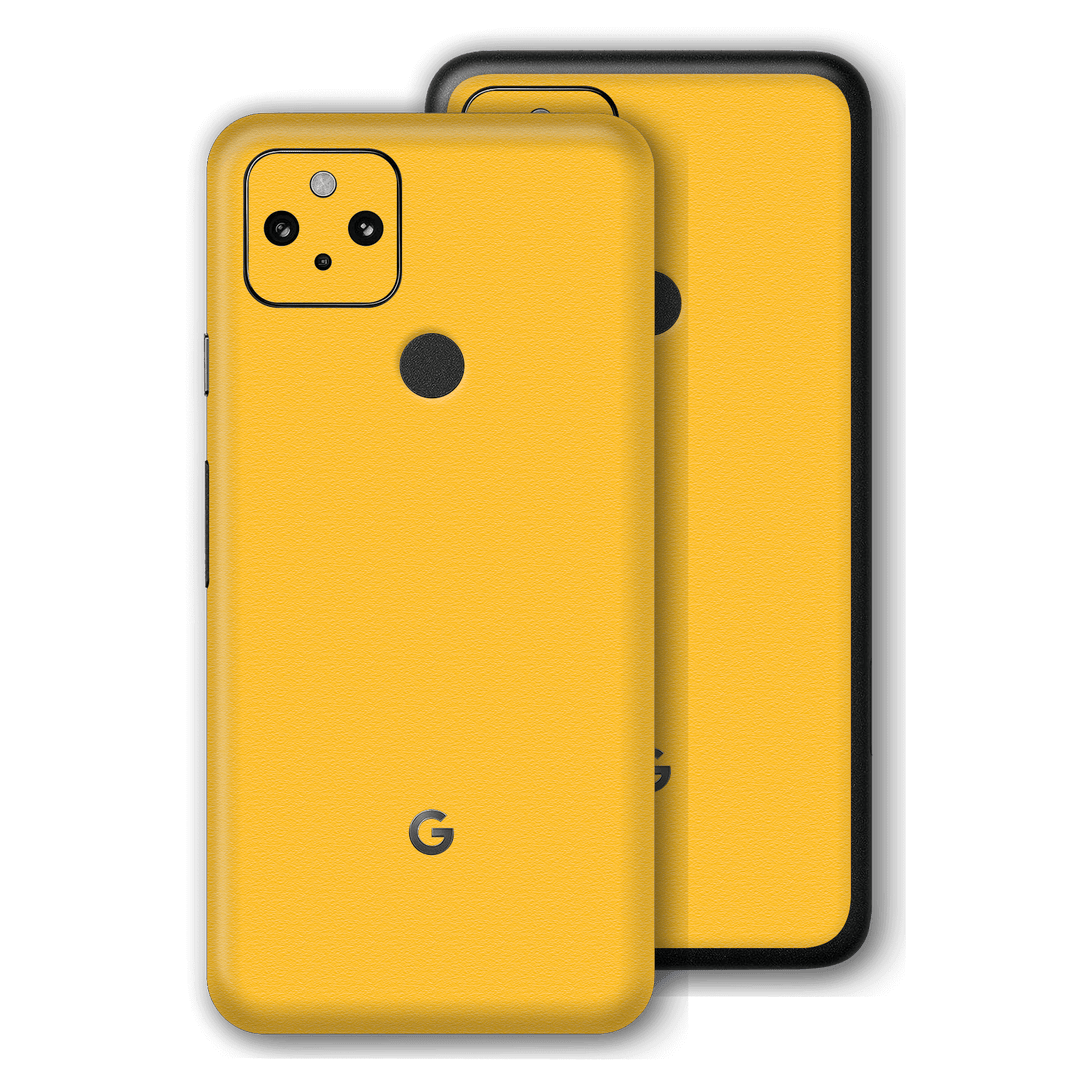 Google Pixel 5 Luxuria Tuscany Yellow 3D Textured Skin Wrap Sticker Decal Cover Protector by EasySkinz