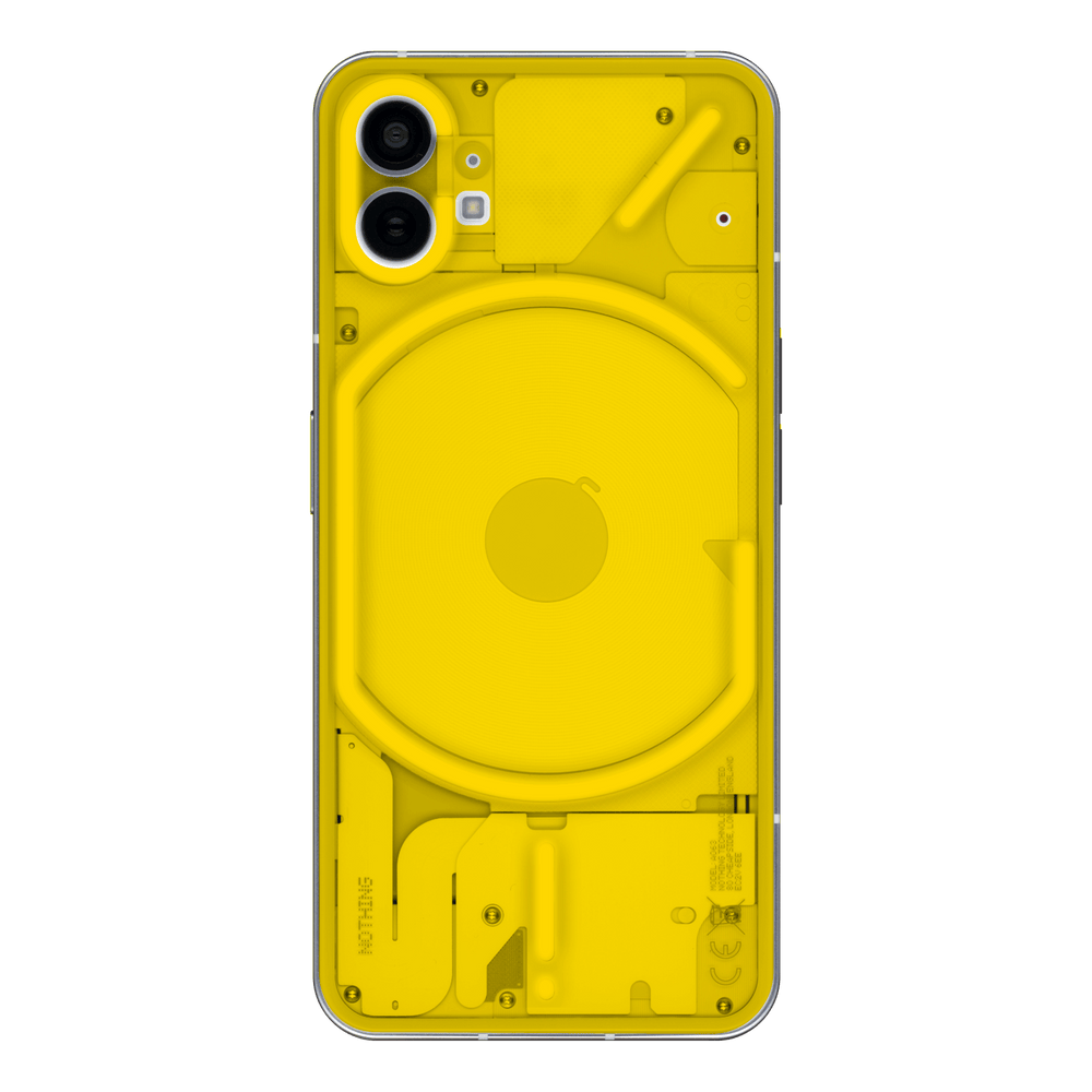 Nothing Phone (1) Glossy Coloured Transparent See-Through Clear Lemon Yellow Skin Wrap Sticker Decal Cover Protector by EasySkinz | EasySkinz.com
