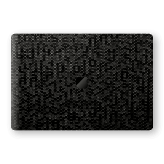 MacBook Pro 15" Touch Bar BLACK Honeycomb 3D Textured Skin Wrap Sticker Decal Cover Protector by EasySkinz