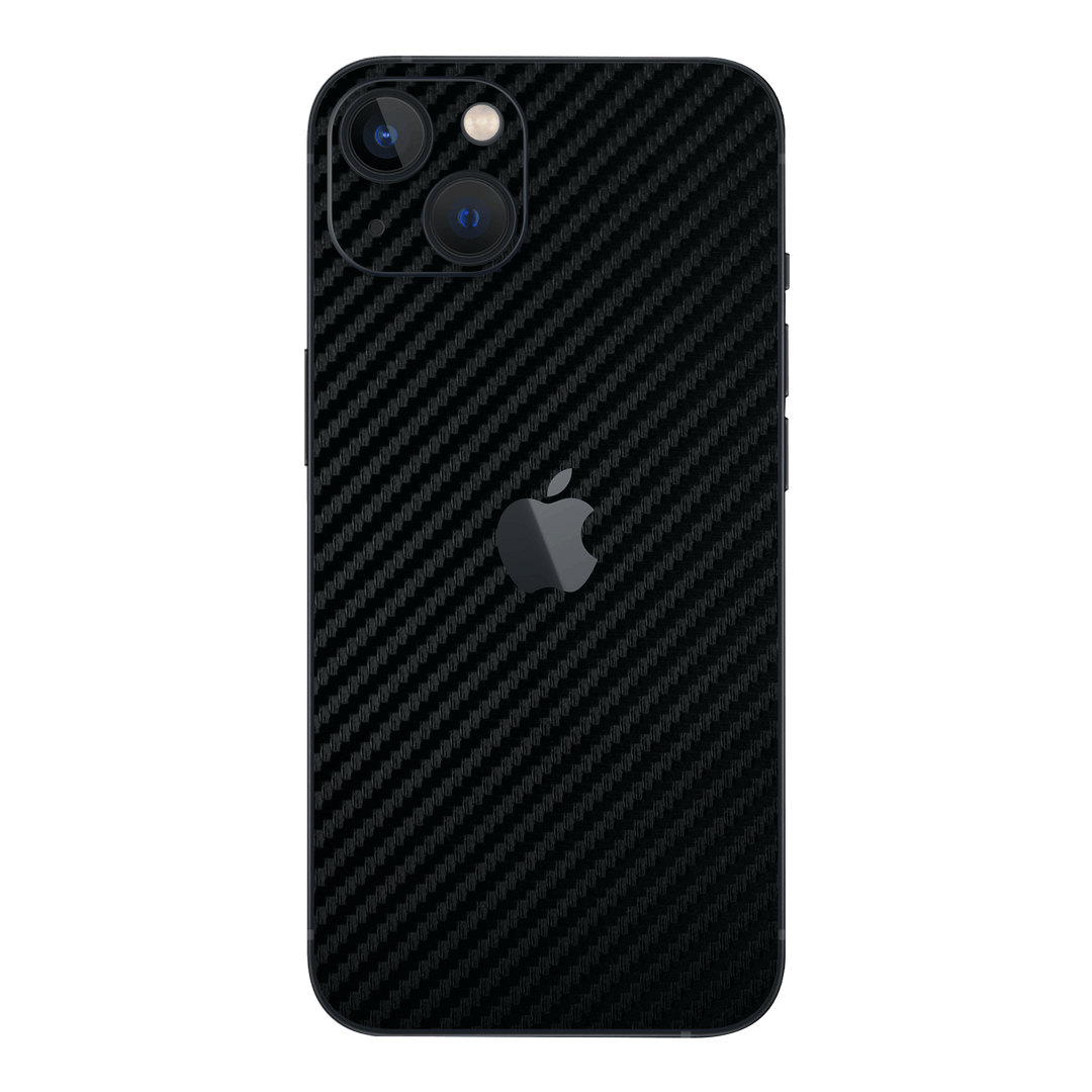 iPhone 14 Black 3D Textured Carbon Fibre Fiber Skin Wrap Sticker Decal Cover Protector by EasySkinz | EasySkinz.com