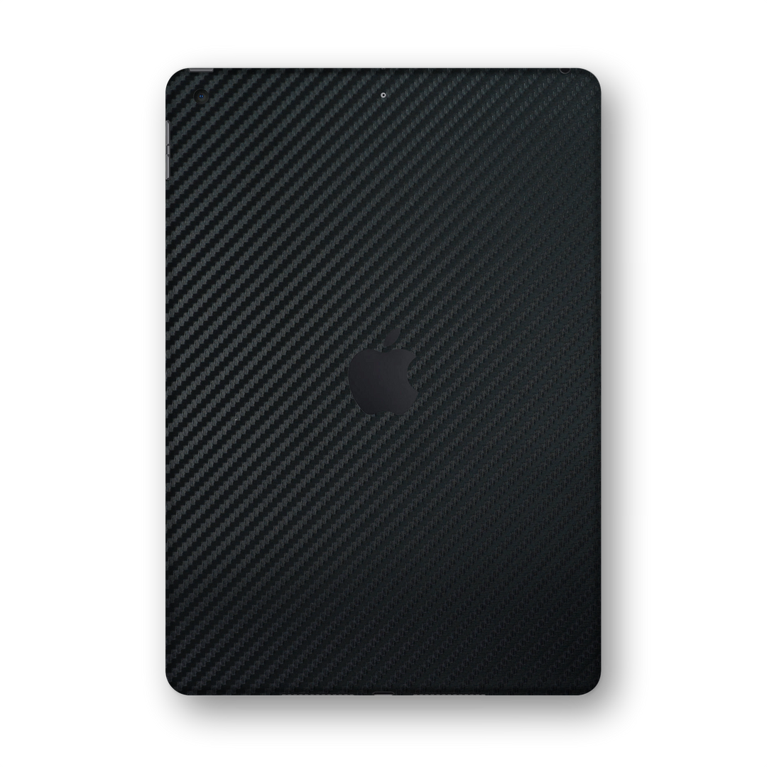 iPad PRO 10.2" 7th Generation 2019 Black 3D Textured CARBON Fibre Fiber Skin Wrap Sticker Decal Cover Protector by EasySkinz