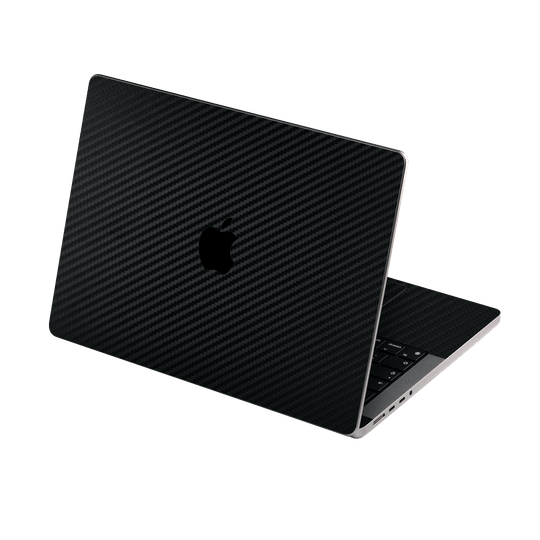 MacBook PRO 14" (2021/2023) Black 3D Textured Carbon Fibre Fiber Skin Wrap Sticker Decal Cover Protector by EasySkinz | EasySkinz.com