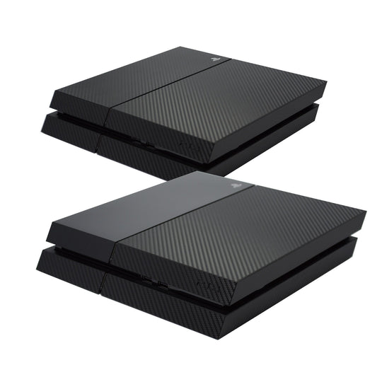 PS4 black carbon fiber skin
