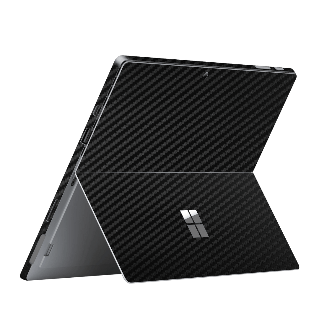 Microsoft Surface Pro 7 Black 3D Textured CARBON Fibre Fiber Skin, Wrap, Decal, Protector, Cover by EasySkinz | EasySkinz.com