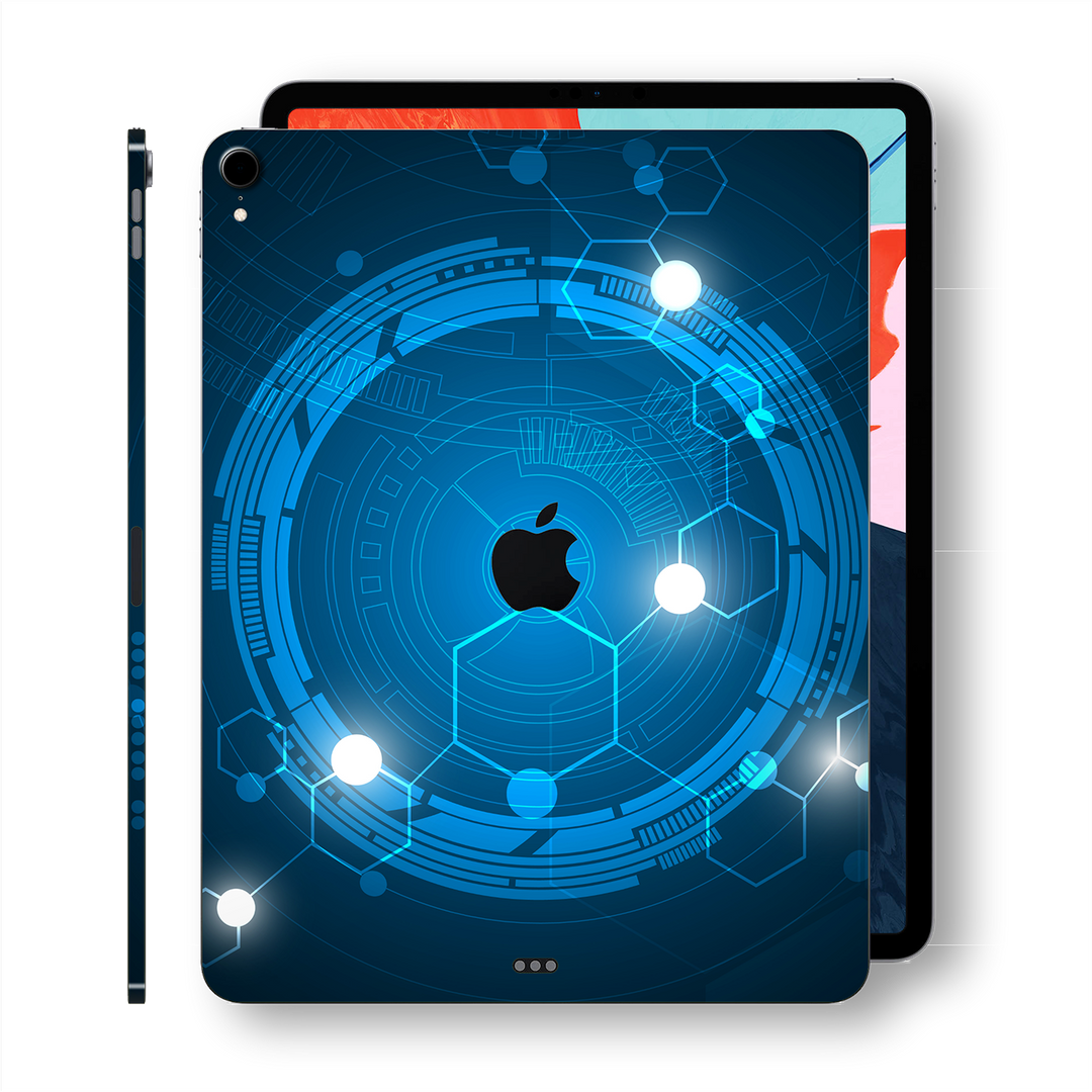 iPad PRO 11-inch 2018 Signature Blue Orbit Printed Skin Wrap Decal Protector | EasySkinz