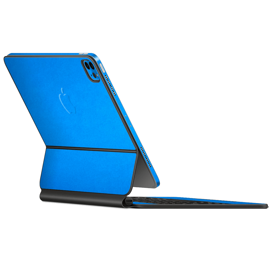 Magic Keyboard for iPad Pro 11" M1 (3rd Gen, 2021) Satin Blue Metallic Matt Matte Skin Wrap Sticker Decal Cover Protector by EasySkinz | EasySkinz.com
