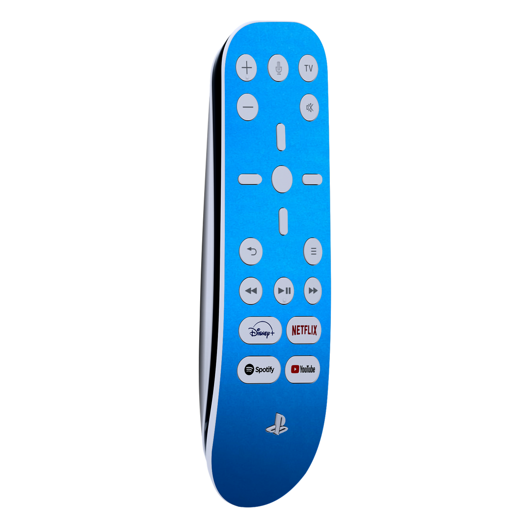 PS5 Playstation 5 Media Remote Skin - Satin Blue Metallic Matt Matte Skin Wrap Decal Cover Protector by EasySkinz | EasySkinz.com
