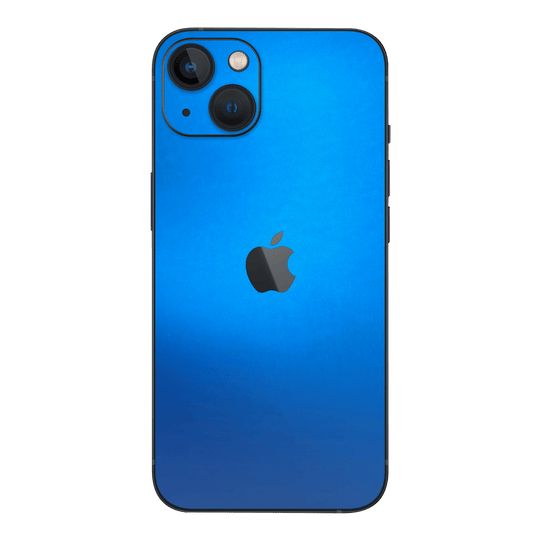 iPhone 13 Satin Blue Metallic Matt Matte Skin Wrap Sticker Decal Cover Protector by EasySkinz