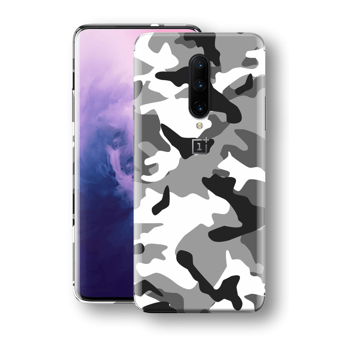 OnePlus 7 PRO Print Custom Signature Grey Camouflage Camo Skin Wrap Decal by EasySkinz