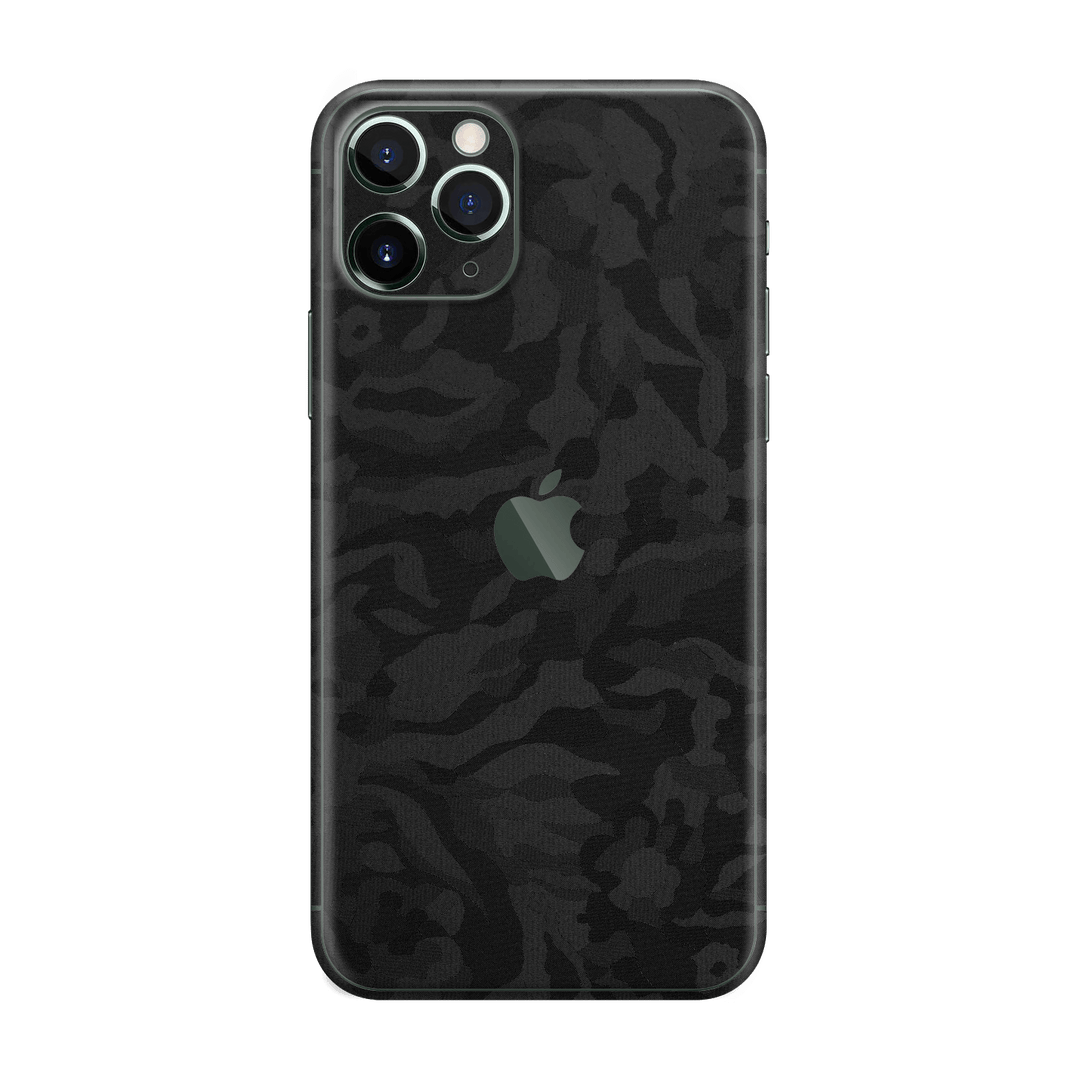 iPhone 11 PRO Luxuria Black 3D Textured Camo Camouflage Skin Wrap Decal Protector | EasySkinz Edit alt text