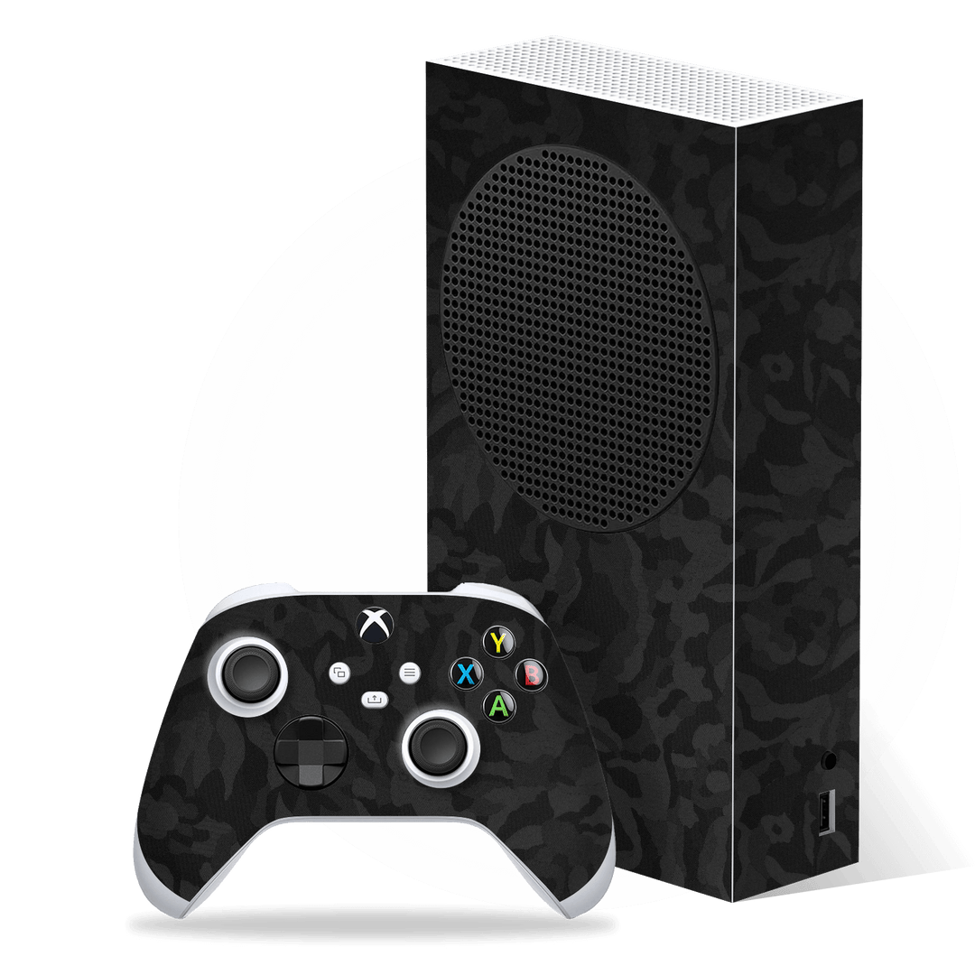 XBOX Series S (2020) Black 3D Textured Camo Camouflage Skin Wrap Decal Protector | EasySkinz