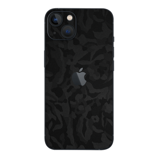 iPhone 13 mini Luxuria Black 3D Textured Camo Camouflage Skin Wrap Sticker Decal Cover Protector by EasySkinz