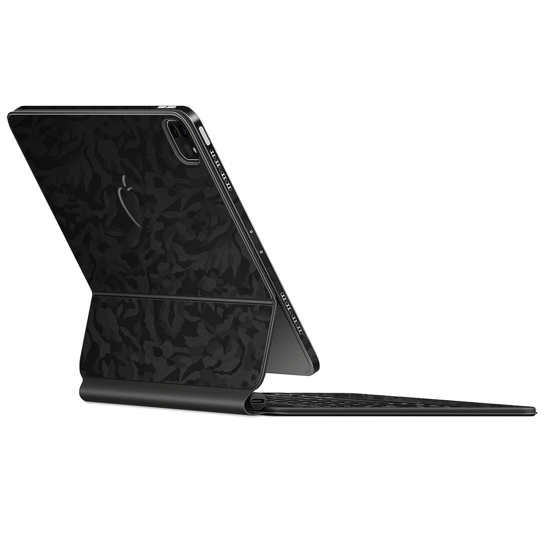 Apple Magic Keyboard for iPad Pro 11" (Gen 1-2) Luxuria Black 3D Textured Camo Camouflage Skin Wrap Decal Protector | EasySkinz