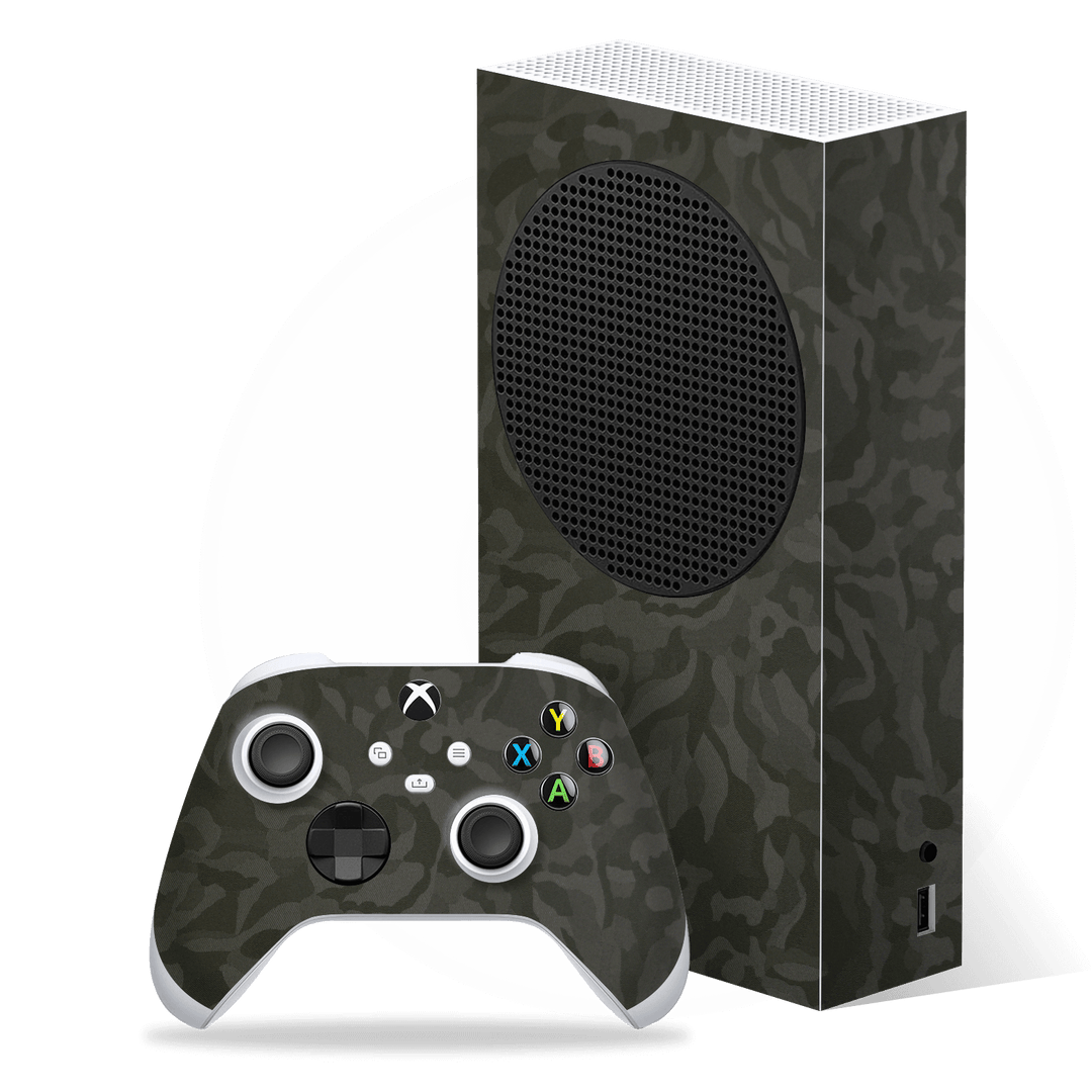 XBOX Series S (2020) Green 3D Textured Camo Camouflage Skin Wrap Decal Protector | EasySkinz