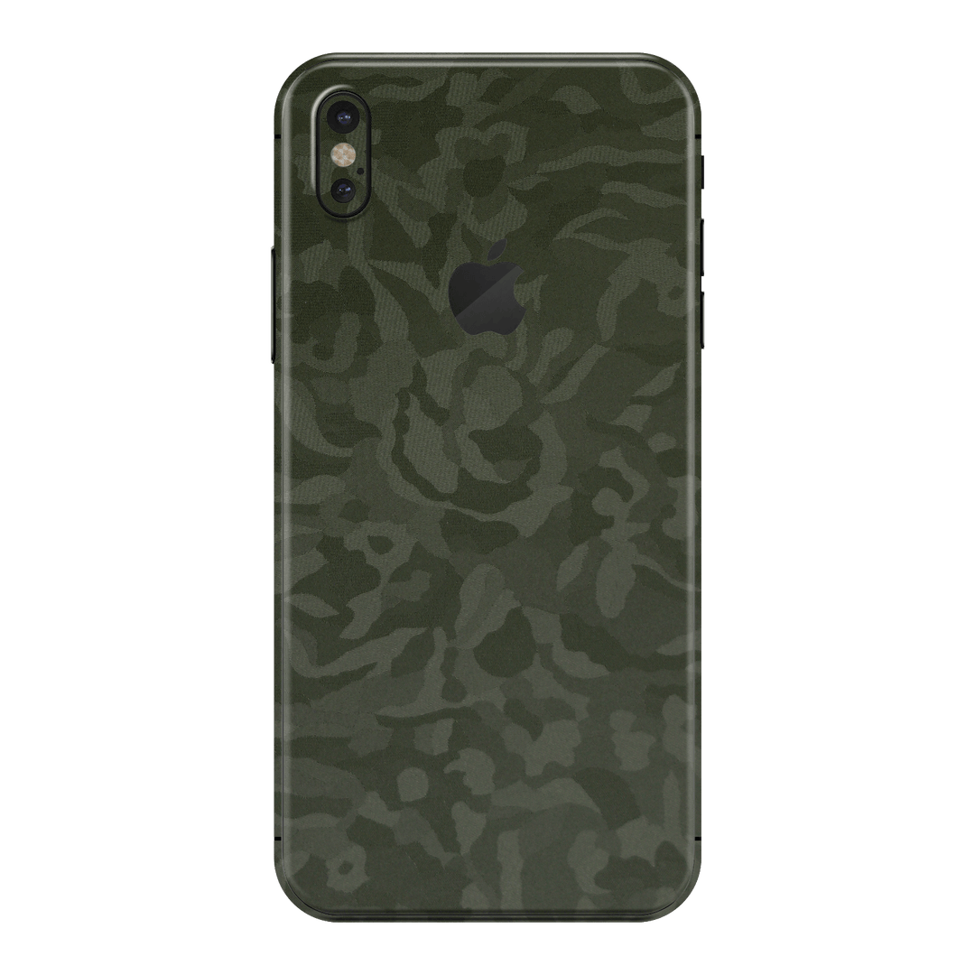 iPhone XS Luxuria Green 3D Textured Camo Camouflage Skin Wrap Decal Protector | EasySkinz