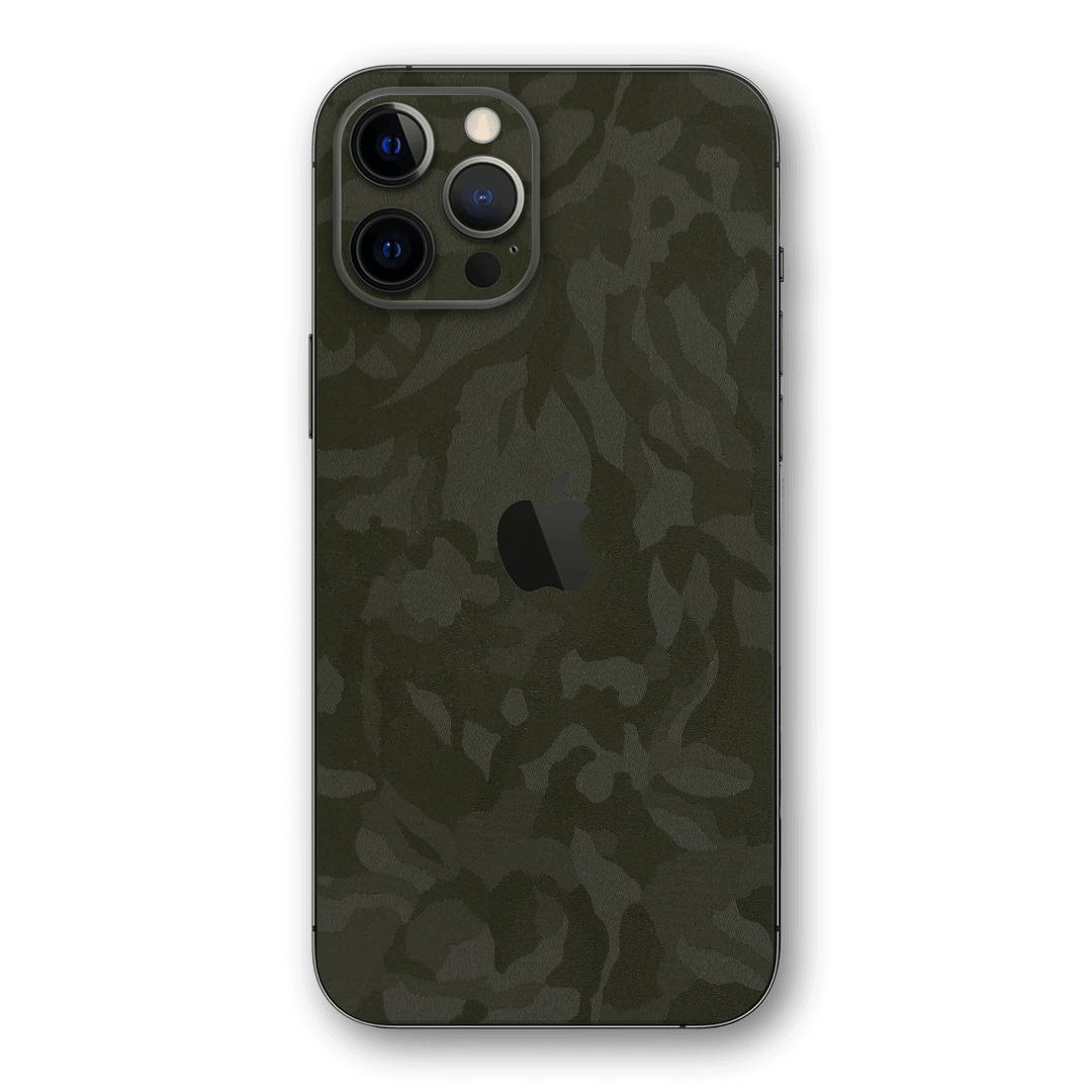 iPhone 12 Pro MAX Luxuria Green 3D Textured Camo Camouflage Skin Wrap Decal Protector | EasySkinz