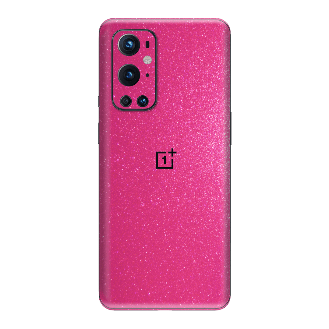 OnePlus 9 Pro Diamond Candy Magenta Shimmering Sparkling Glitter Skin Wrap Sticker Decal Cover Protector by EasySkinz