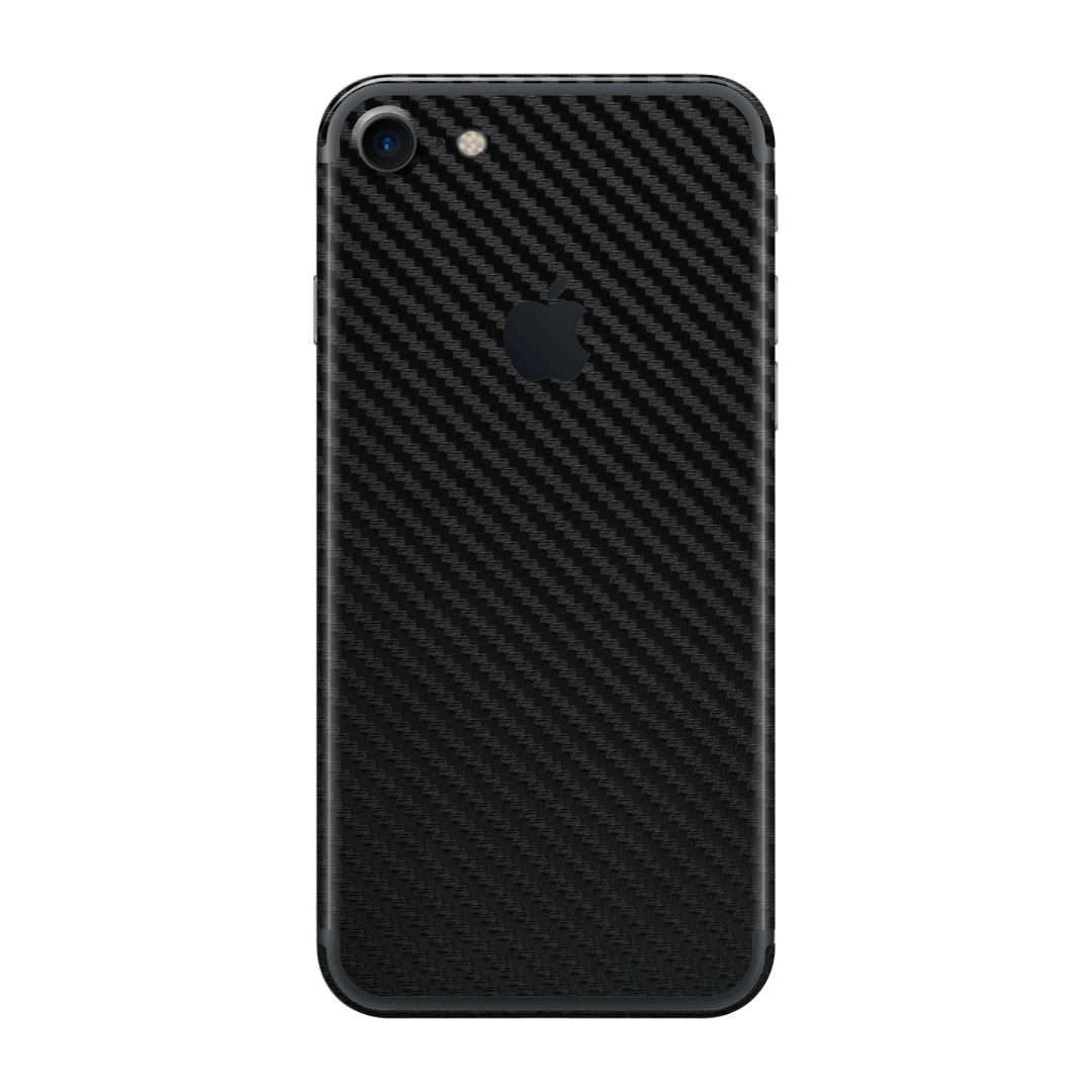 iPhone 7 Black 3D Textured CARBON Fibre Fiber Skin, Wrap, Decal, Protector, Cover by EasySkinz | EasySkinz.com
